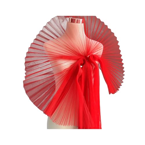 Mesh Stoff gekräuselte Spitzenverkühlung Falten -Trimm Organza Chiffon Tüll Grenz für das Nähen von Hochzeitskleid Trimmbüchern Projekte Dekoratives Material verschieden Rot Mesh Stoff gekräuselte Spitzenverkühlung Falten -Trimm Organza Chiffon Tüll Grenz für das Nähen von Hochzeitskleid Trimmbüchern Projekte Dekoratives Material verschieden Rot von SHINROAD