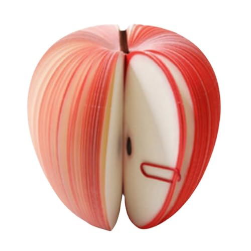 Notizblöcke mit einzigartigem Obst-Design, erweiterbar, Haftnotizen, 100 Seiten, Birnenform, tragbares Kratzpapier, Schreibtischdekoration, Büro, Apfel Notizblöcke mit einzigartigem Obst-Design, erweiterbar, Haftnotizen, 100 Seiten, Birnenform, tragbares Kratzpapier, Schreibtischdekoration, Büro, Apfel von SHINROAD