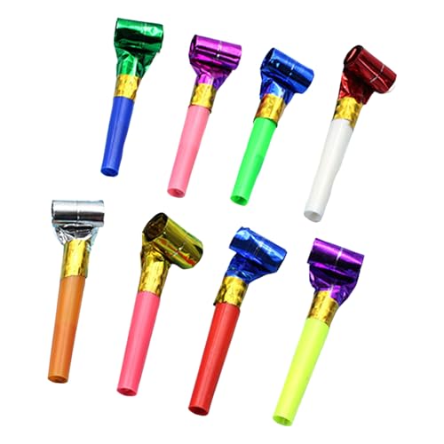 SHINROAD Lustige Party-Geräuschmacher für Kinder, kompakte Pfeife, 20 Stück, kleiner Drache, Blowouts, lustige Blashörner, bunte Geburtstagspfeifen, zufällige Farbe A von SHINROAD