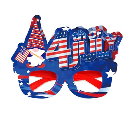 SHINROAD Partyzubehör mit amerikanischer Flagge, 1/12 Stück, patriotische Brille, Sternstreifen, Brillen für Unabhängigkeitstag, Gedenkstätten, Veteranen, Feiern, Rot, Weiß, E von SHINROAD