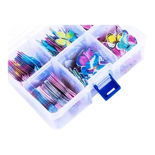 SHINROAD Reispapier Kuchen Blumen Blumen Sortiment 1 Box Hawaii Blumen Schmetterlinge Kuchen Topper Oblaten Papier Dekorationen für Kuchendekoration Buttefly von SHINROAD