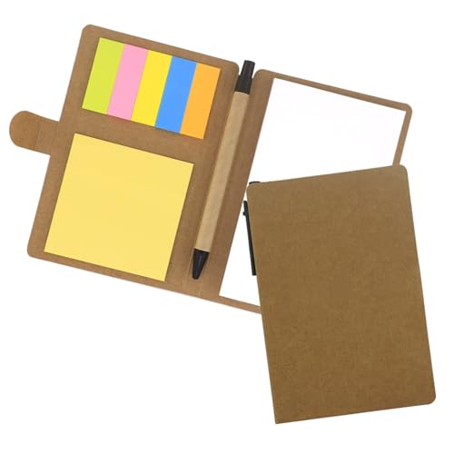 Tragbarer Notizblock zum Aufstecken, Notizblock, Kugelschreiber-Set mit kompakten Haftnotizen, Index-Aufkleber, DIY, Scrapbook, Papier, Notizbuch für Schule, Büro, Braun Tragbarer Notizblock zum Aufstecken, Notizblock, Kugelschreiber-Set mit kompakten Haftnotizen, Index-Aufkleber, DIY, Scrapbook, Papier, Notizbuch für Schule, Büro, Braun von SHINROAD