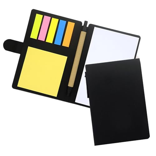 Tragbarer Snap-on Notizblock Snap Notizblock Kugelschreiber Set mit Kompakten Haftnotizen Index Aufkleber DIY Scrapbook Papier Notizbuch für Schule Büro Schwarz Tragbarer Snap-on Notizblock Snap Notizblock Kugelschreiber Set mit Kompakten Haftnotizen Index Aufkleber DIY Scrapbook Papier Notizbuch für Schule Büro Schwarz von SHINROAD
