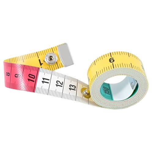 Zoll Zentimeterband Messen Sie doppelseitig mit Snap-Taste Mini-Weichmessung zum Anpassung des Nähens Gewichtsverlust Körpermessungen Flexibler Lineal A von SHINROAD