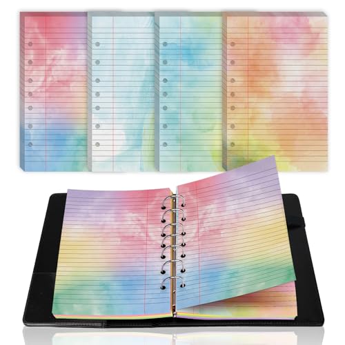 Aquarell-Schreibpapier, liniert, 14 x 21,6 cm, 7 Löcher, liniert, lose Blätter, farbiges Notizpapier, College, liniert, doppelseitiger Druck, für 3- oder 7-Ringbinder, 300 Blatt Aquarell-Schreibpapier, liniert, 14 x 21,6 cm, 7 Löcher, liniert, lose Blätter, farbiges Notizpapier, College, liniert, doppelseitiger Druck, für 3- oder 7-Ringbinder, 300 Blatt von SHIQIKEJIPTY