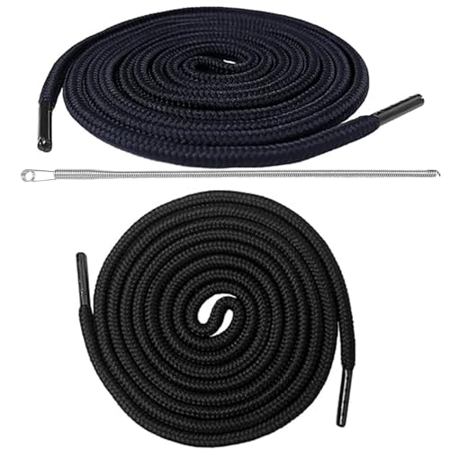 2 Stück Kordel Für Jogginghose, Kordel für Hoodie, 160CM Kordelband, für Jogginghosen, Hoodies, Jacken, Einkaufstaschen(Schwarz) von SHIQUAN