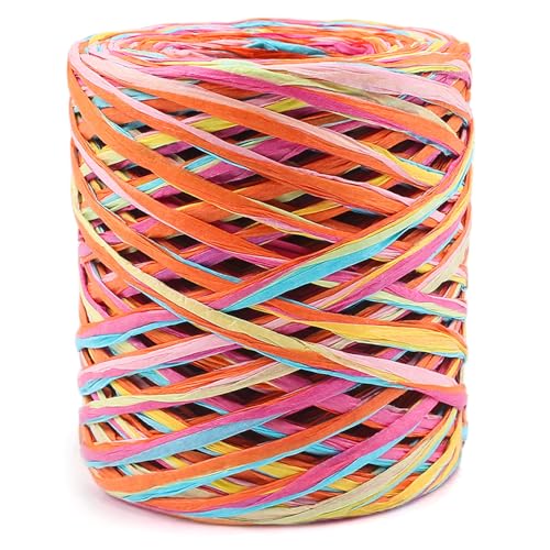 Raffia -Band zum Verpacken, Raffia -Band 6 farbig Papier 80 m/262 Fuß Papierschnur für Box Schnur Hochzeit Verpackung Packing DIY Art Decoration Party Dekor Dekor Raffia -Band zum Verpacken, Raffia -Band 6 farbig Papier 80 m/262 Fuß Papierschnur für Box Schnur Hochzeit Verpackung Packing DIY Art Decoration Party Dekor Dekor von SHITOOMFE
