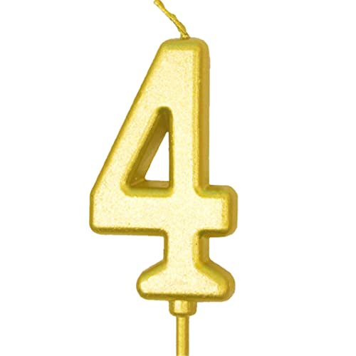SHITOOMFE Geburtstagskerkerkuchennummer Kerzen Ziffer Kuchen-Top-Dekoration für Geburtstagsfeier Nummer 0-9 Kuchendekorationskarte von SHITOOMFE
