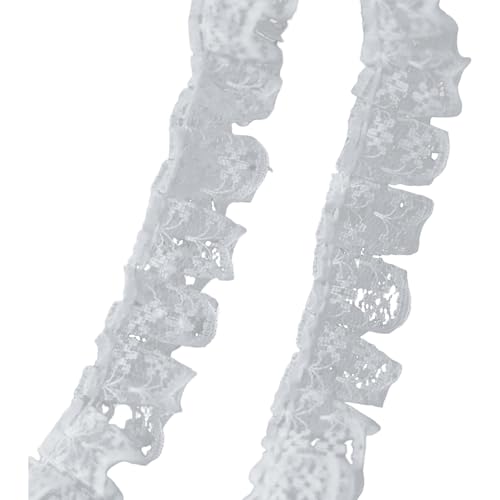SHITOOMFE Rüschenband, 2pcs Spitzenausstattung Cuttable Sticked Lace Ribbon DIY Vintage Style Kantzutschbind SHITOOMFE Rüschenband, 2pcs Spitzenausstattung Cuttable Sticked Lace Ribbon DIY Vintage Style Kantzutschbind von SHITOOMFE