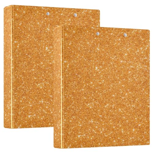Ringbuch mit 3 Ringen, mit Klemmbrett, für 200 Blatt, für Büro, Zuhause, Schule, 3,8 cm, Orange von SHJI