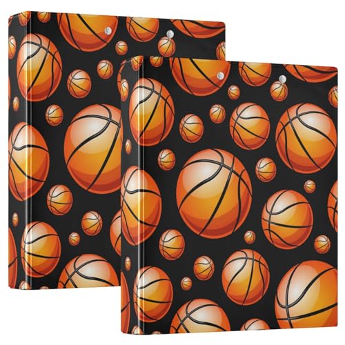 Ringbuch mit Basketballball, 3,8 cm, 3-Ringbuch mit Klemmbrett, hält 200 Blatt, Büro, Zuhause, Schule von SHJI