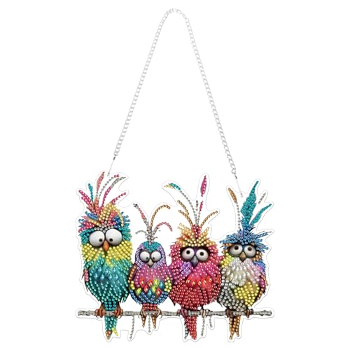 SHMSHNG 5D Diamond Painting Hängedekor Kit – Glitzerndes DIY Birdie Pendant Wanddekoration für Wohnzimmer Schlafzimmer, Türdekoration, Fensterdekoration SHMSHNG 5D Diamond Painting Hängedekor Kit – Glitzerndes DIY Birdie Pendant Wanddekoration für Wohnzimmer Schlafzimmer, Türdekoration, Fensterdekoration von SHMSHNG