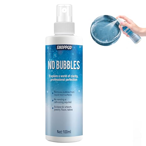 SHOPPGO Epoxidharz Epoxy Anti-Blasen Korrektur Spray, Anti Blasen Epoxidharz Entferner, Epoxidharzs Zubehör, Keine Blasens, Schnell und Effektiv Luftbläschen an epoxidharz Oberflächen, 100ML SHOPPGO Epoxidharz Epoxy Anti-Blasen Korrektur Spray, Anti Blasen Epoxidharz Entferner, Epoxidharzs Zubehör, Keine Blasens, Schnell und Effektiv Luftbläschen an epoxidharz Oberflächen, 100ML von SHOPPGO