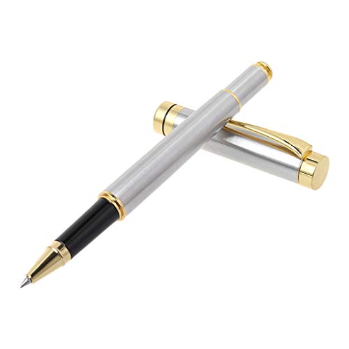 SHOTAY Luxus Metall Kugelschreiber Unterschrift Schwarze Tinte Gelschreiber Schreibwaren Bürobedarf Werbegeschenke Silber von SHOTAY