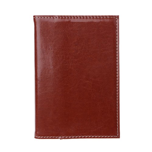 SHOTAY Mini Business Notebook,Mini Pocket Notebook Tragbares Journal Tagebuch Buch PU Leder Cover Notizblöcke Rot-Braun von SHOTAY