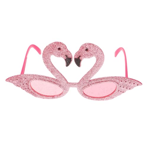 SHOWERORO 1 Paar Flamingo Sonnenbrille für Partys Lustige Hawaiianische Brille Leichte und Robuste Konstruktion für Sommerfestivals und Mottopartys Perfektes Partyzubehör und Fotorequisiten von SHOWERORO