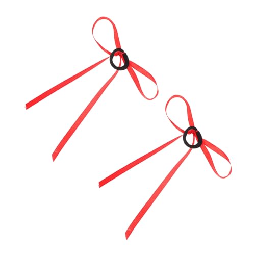 SHOWERORO 1 Paar Kinder Party Dress Up Stirnband Bowknot Hair Bindungen Entzückende Cartoon Haarzubehör Mit Roten Quasten Für Partys Halloween -geburtstage von SHOWERORO