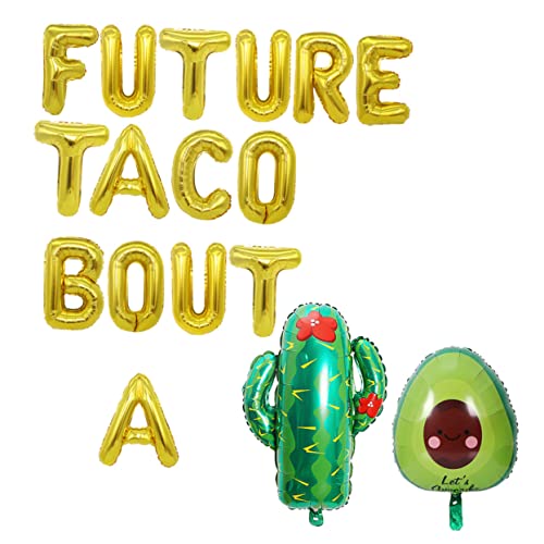 SHOWERORO 1 Satz Avocado Cactus Ballon Hochzeit Fiesta-Dekorationen riesig thematisiert Kernstück retro Partyzubehör dekorative Ballon-Requisite Hawaii-Ballons Aluminiumfolie von SHOWERORO