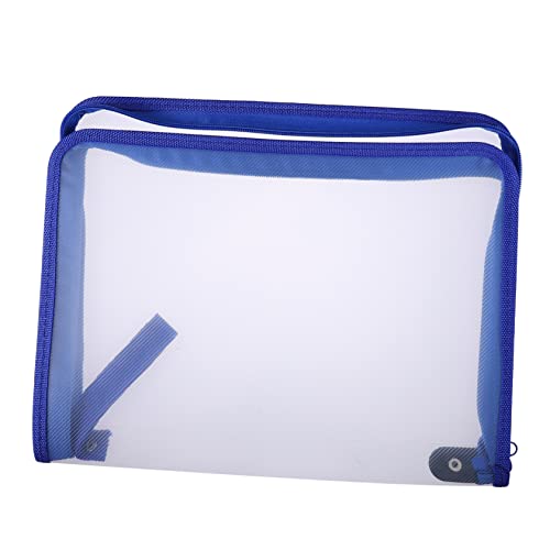 SHOWERORO 1 Stück Zipper Storage Pouch Transparente Reißverschlusstasche für Dokumente Leicht und Tragbar für Büro und Zuhause Zufällige Vielseitig Einsetzbar zur Sicheren von SHOWERORO