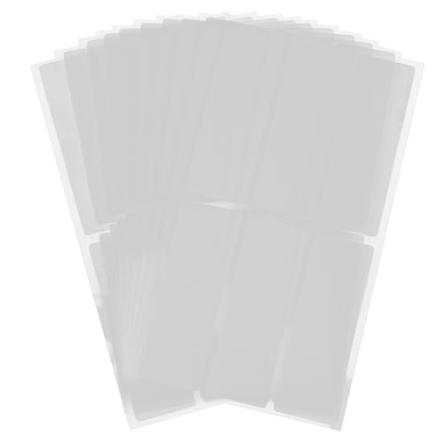 SHOWERORO 10 Blatt Etikettenaufkleber Selbstklebende Beschriftungssticker für Büro und Zuhause Vielseitige Aufbewahrungsetiketten Weiß für Organisation und Markierung von SHOWERORO
