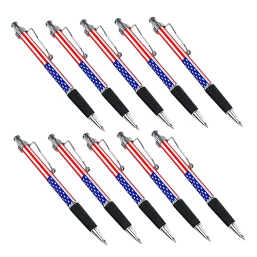 SHOWERORO 10 Stück Teiliges Kugelschreiber mit Flaggenmotiv Ergonomischer Griff Schwarze Tinte für Geschmeidiges Schreiben Vielseitig für Büro Schule und Zuhause Patriotisches Schreibgerät SHOWERORO 10 Stück Teiliges Kugelschreiber mit Flaggenmotiv Ergonomischer Griff Schwarze Tinte für Geschmeidiges Schreiben Vielseitig für Büro Schule und Zuhause Patriotisches Schreibgerät von SHOWERORO