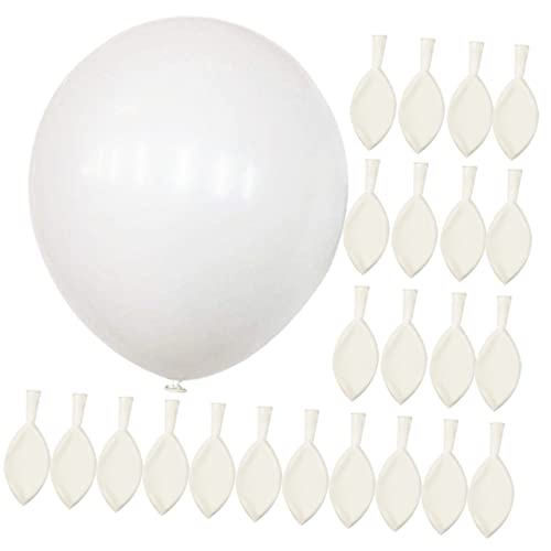 SHOWERORO Ornament 100 Stück 12 runder weißer Ballon hochzeitsdeko weiße Luftballons Partyzubehör Hochzeits-Ballonbogen-Kit matt Partybedarf alles zum Geburtstag einstellen Mann ationen von SHOWERORO