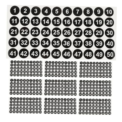 SHOWERORO 10Blätter Aufkleber für Effiziente Organisation Selbstklebend für Lager und Nummerierung für Einfache Identifikation SHOWERORO 10Blätter Aufkleber für Effiziente Organisation Selbstklebend für Lager und Nummerierung für Einfache Identifikation von SHOWERORO