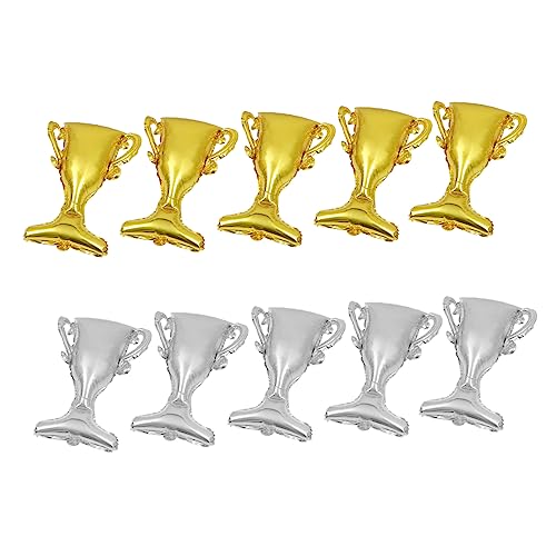 SHOWERORO Trophäe Ballon Tasse Folie 10 Pack Aluminium Film Ballon Geburtstag Party Festival Graduierung Thema von SHOWERORO
