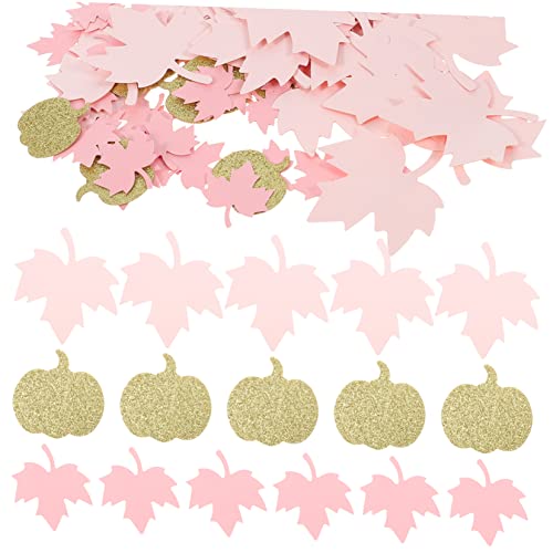 SHOWERORO Thanksgiving Decor 2 Packungen Maple Leaf Kürbis Reben Papier Streu für Baby-Dusche oder Party-Tisch SHOWERORO Thanksgiving Decor 2 Packungen Maple Leaf Kürbis Reben Papier Streu für Baby-Dusche oder Party-Tisch von SHOWERORO