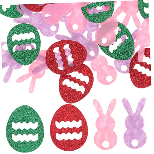 SHOWERORO Osterhasen-dekorationen Vliesstoff Dekoratives Konfetti Party Osterdeko Osterhase von SHOWERORO