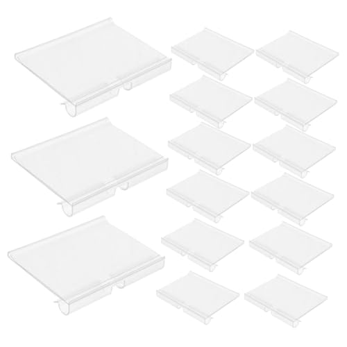 SHOWERORO 20 Stück Preisschild Stand Etikett Klarer Ständer Für Die Anzeige Ladenschildständer Warenzeichenhalter Halterungen Für Warenschilder Supermarkt Liefert Zeichenhalter Steht Pvc von SHOWERORO