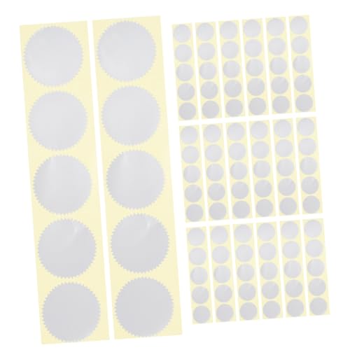 SHOWERORO 200 Stück Selbstklebende Runde Silberne Metallic Siegel mit Zähnen für Urkunden Zertifikate Durchmesser für Kleine Unternehmen und Persönliche Gestaltung von SHOWERORO