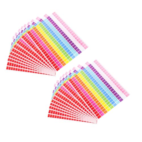 SHOWERORO 25Blatt Rechteckige Farbige Etiketten Aufkleber Bögen Selbstklebende Papieretiketten für Büro Schule Organisation Versand und Bastelprojekte SHOWERORO 25Blatt Rechteckige Farbige Etiketten Aufkleber Bögen Selbstklebende Papieretiketten für Büro Schule Organisation Versand und Bastelprojekte von SHOWERORO