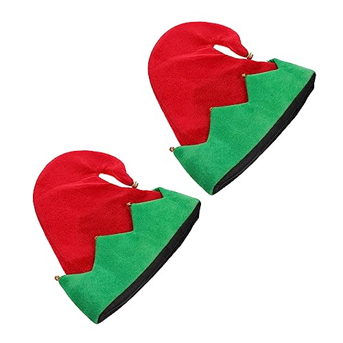 SHOWERORO 2St Elfenhut Urlaub Weihnachtsmütze Männer Hüte Weihnachtsmütze für Erwachsene weihnachtsbekleidung weihnachtsklamotten Weihnachtsglockenhut Weihnachten Glocke Hut Vlies rot SHOWERORO 2St Elfenhut Urlaub Weihnachtsmütze Männer Hüte Weihnachtsmütze für Erwachsene weihnachtsbekleidung weihnachtsklamotten Weihnachtsglockenhut Weihnachten Glocke Hut Vlies rot von SHOWERORO