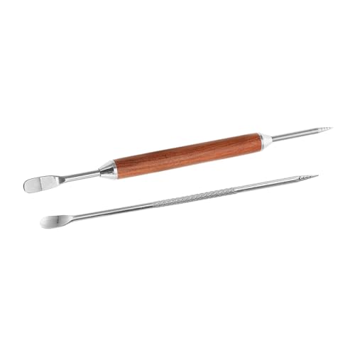SHOWERORO 2St Latte-Nadel Kaffeekünstler Zubehör Milchschaum Modellierung Stift Espresso-Kunst Werkzeug zum Dekorieren von Kaffee Latte Art Nadel für Rostfreier Stahl Silver SHOWERORO 2St Latte-Nadel Kaffeekünstler Zubehör Milchschaum Modellierung Stift Espresso-Kunst Werkzeug zum Dekorieren von Kaffee Latte Art Nadel für Rostfreier Stahl Silver von SHOWERORO