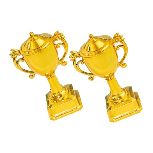 SHOWERORO 2St Trophäe Kuchen dekorieren Veranstaltungsdekoration Goldene Trophäe hochzeitstorten dekoration Tortendeko Kuchen Topper kleine Pokalübergabe Mini-Trophäen goldener Pokal Plastik SHOWERORO 2St Trophäe Kuchen dekorieren Veranstaltungsdekoration Goldene Trophäe hochzeitstorten dekoration Tortendeko Kuchen Topper kleine Pokalübergabe Mini-Trophäen goldener Pokal Plastik von SHOWERORO