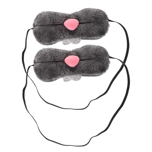 SHOWERORO 2st Hasennase Requisite Kaninchen-cosplay-maske Osterhasenmaske Häschen-cosplay-maske Häschen-cosplay-nase Graues Hasenkostüm Halloween-partygeschenke Osterzubehör Grey Plüsch von SHOWERORO