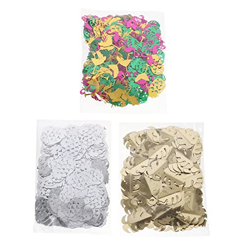 SHOWERORO Elegantes Streukonfetti Für Hochzeit Babyparty Tischdekoration Partygeschenke Aus Kunststoff 3 Sets von SHOWERORO