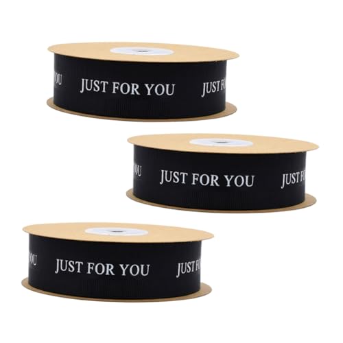 SHOWERORO 3 Rollen Hochwertiges Geschenkband Schwarz Hochzeit Satinband For You Für Blumensträuße Geschenkverpackung Basteln Tischdeko Flexibel Einfach Anzuwenden SHOWERORO 3 Rollen Hochwertiges Geschenkband Schwarz Hochzeit Satinband For You Für Blumensträuße Geschenkverpackung Basteln Tischdeko Flexibel Einfach Anzuwenden von SHOWERORO