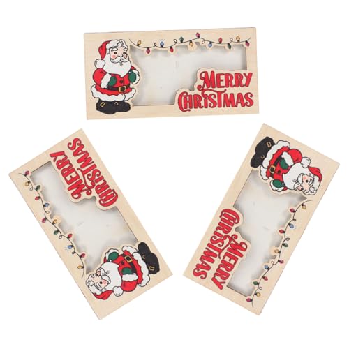 SHOWERORO 3 Stück Weihnachts Geldhalter Holz Kartenhalter Multifunktional für Bargeld Visitenkarten und Fotos Kompakter Cash Organizer als Geschenkidee und Weihnachts Mitgebsel SHOWERORO 3 Stück Weihnachts Geldhalter Holz Kartenhalter Multifunktional für Bargeld Visitenkarten und Fotos Kompakter Cash Organizer als Geschenkidee und Weihnachts Mitgebsel von SHOWERORO