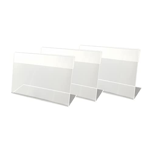SHOWERORO 30Stücke Acryl Preisschildhalter Transparente Preisschilder für Langlebige Anwendungen im Einzelhandel Büro und Restaurant Einfach zu Verwenden von SHOWERORO