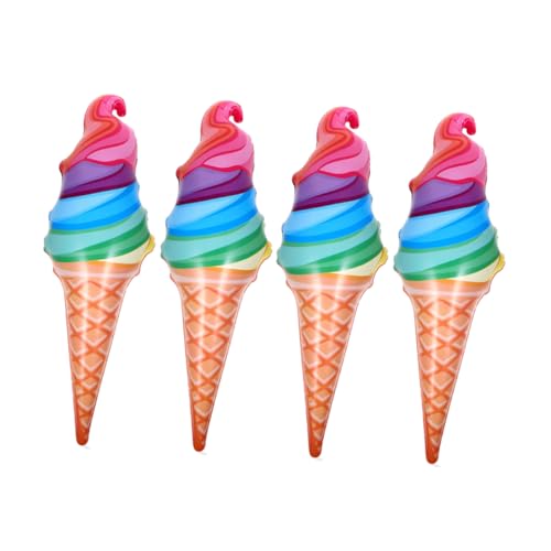 SHOWERORO Your Little: 4er-pack Aufblasbare Eistüten-spielzeuge Für Die Spielzeit Von Babys Jungen Und Mädchen SHOWERORO Your Little: 4er-pack Aufblasbare Eistüten-spielzeuge Für Die Spielzeit Von Babys Jungen Und Mädchen von SHOWERORO