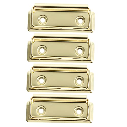 SHOWERORO 4 Stück Teiliges Metall Binderclips für Büro und Schule Multifunktionale Klemmen für Dokumente Notizen und Karten Gold für Lehrer und Studenten von SHOWERORO