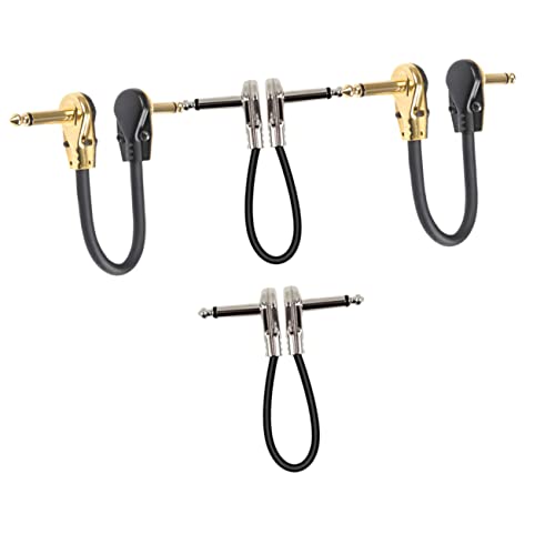 SHOWERORO 4Stücke Gitarren Pedalkabel Patchkabel für Gitarre Langlebig Kompatibel mit Bass und Keyboards Hohe Zuverlässigkeit SHOWERORO 4Stücke Gitarren Pedalkabel Patchkabel für Gitarre Langlebig Kompatibel mit Bass und Keyboards Hohe Zuverlässigkeit von SHOWERORO