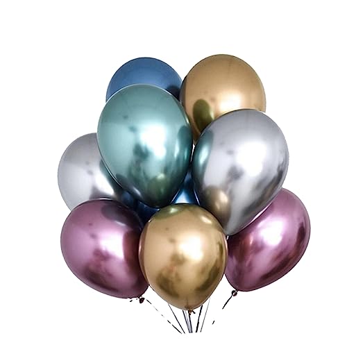 SHOWERORO 50 Stück 10 Latexballons Für Party Konfetti-luftballons Rosa Dekor Blaue Alles Zum Geburtstag Luftballons Grüner Ballon Regenbogenballon Weißer Ballon Lieferungen Weihnachten von SHOWERORO