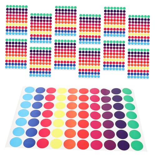 SHOWERORO 50 Stück Aufkleber Beschreibbare Dot Etiketten Farbenfrohe Markierungspunkte für Effizientes Beschriften Büro und Alltag SHOWERORO 50 Stück Aufkleber Beschreibbare Dot Etiketten Farbenfrohe Markierungspunkte für Effizientes Beschriften Büro und Alltag von SHOWERORO