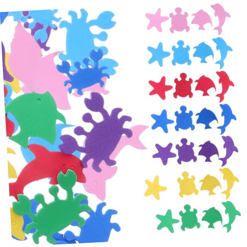 SHOWERORO 500 Stück Bunte Eva Schaumstoff Meerestiere Aufkleber Selbstklebend Sichere Weiche Tierformen für Diy Basteln Scrapbooking Klassenzimmer Dekoration Mehrfachpack für SHOWERORO 500 Stück Bunte Eva Schaumstoff Meerestiere Aufkleber Selbstklebend Sichere Weiche Tierformen für Diy Basteln Scrapbooking Klassenzimmer Dekoration Mehrfachpack für von SHOWERORO