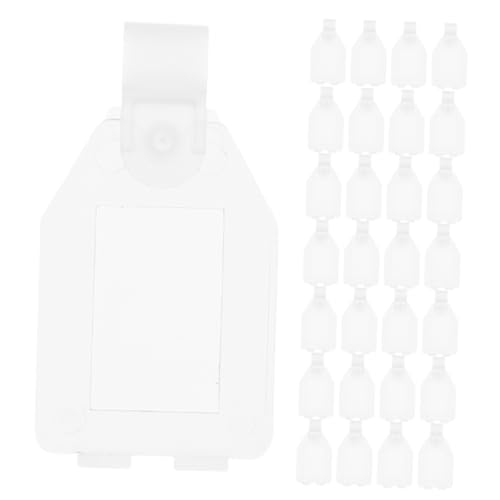 SHOWERORO 50Stücke Transparente Etikettenhalter aus Wiederverwendbare Regalschilder mit Clip Design für Preisauszeichnung im Einzelhandel Supermarkt und Einkaufszentrum von SHOWERORO