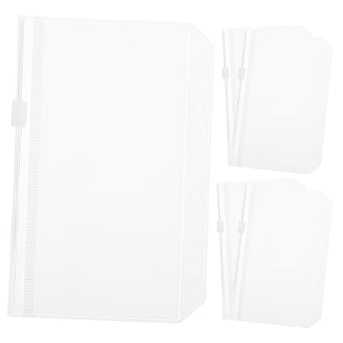 SHOWERORO 5Stücke Transparente Dokumentenordner mit Reißverschluss Lochmappen für Aufbewahrung von Unterlagen Wasserdichtes Material für Notizen und Fotos SHOWERORO 5Stücke Transparente Dokumentenordner mit Reißverschluss Lochmappen für Aufbewahrung von Unterlagen Wasserdichtes Material für Notizen und Fotos von SHOWERORO