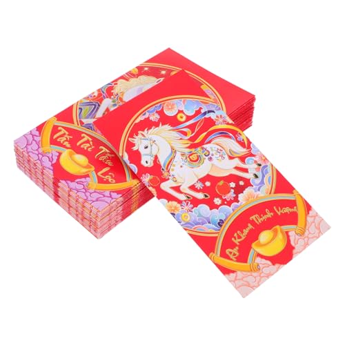 SHOWERORO 60 Stück Pferdejahr Rote Umschläge Vietnamesische Hong Bao Glücksgeldumschläge Frühlingsfest Langformat Großformat Muster Mix für und Freunde SHOWERORO 60 Stück Pferdejahr Rote Umschläge Vietnamesische Hong Bao Glücksgeldumschläge Frühlingsfest Langformat Großformat Muster Mix für und Freunde von SHOWERORO